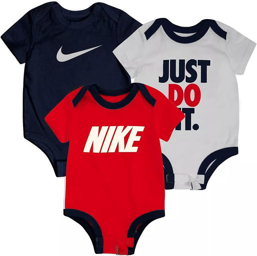 Nike Baby Boys 3 Pack Logo Bodysuit Set 3 Months