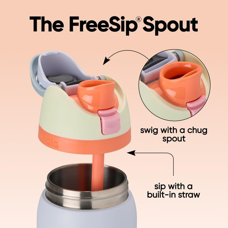 FreeSip - Stainless Steel - 24-oz. - Mint/Purple (Beach House) (Amazon) (A7) - 24 Ounces Beach House