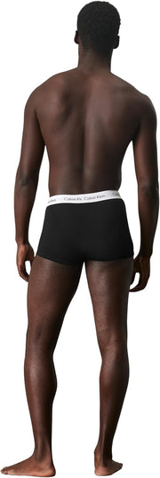 Men's Low Rise (Pack of 3) Trunks (pack of 3) - BLACK/WHITE/GREY HEATHER