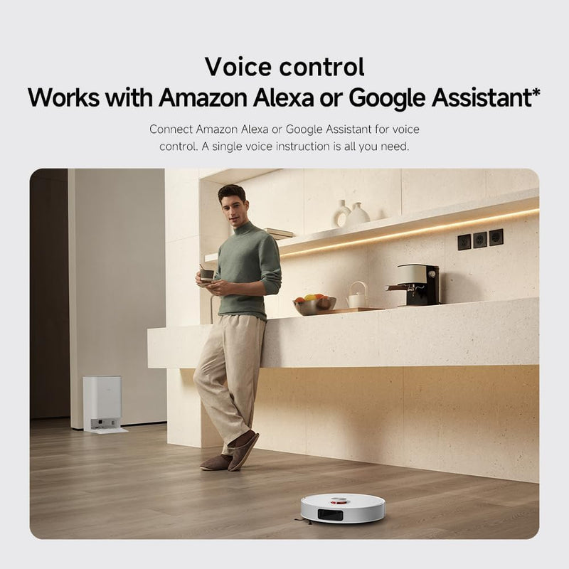 Xiaomi Robot Vacuum X20 Pro with 7000Pa Suction power, All-in-One Station, Auto Mop washing, Hot air drying, Auto dust collection, Carpet Detection, LDS Navigation, 160min Runtime, App & Voice Control
