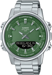 Stainless Steel Band Analog Digital - Green
