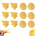 12 PCS Food Storage Clips, Food Clips Bag Sealing Clips, Bag Clips for Food Storage, Cute Food Clip, Kitchen Clips for Bags, Food Bag Clips Reusable to Clamp Snacks, Chips (Circle+Triangle)