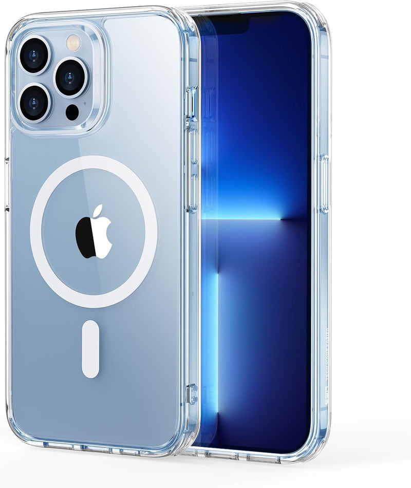 ESR for iPhone 17 Pro Max Case, Camera Control Cover, Compatible with MagSafe Accessories, TPU, Military-Grade Drop Protection, Shock-Absorbing Air Guard Corners, Hybrid Series, Clear Black - iPhone 13 Pro Max A-Clear