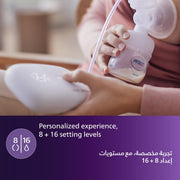 Philips-Avent SINGLE ELECTRIC CORDLESS BREAST PUMP, Clear (SCF396/11)