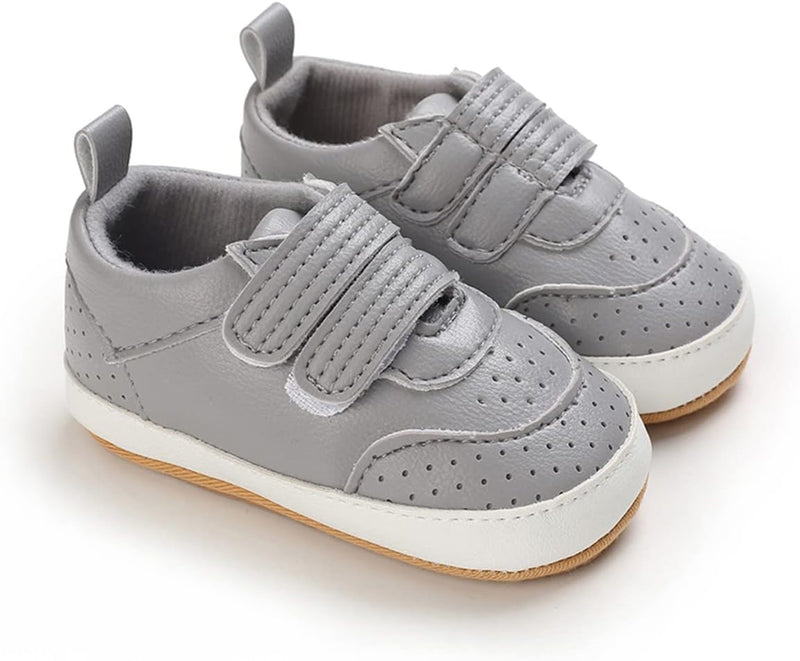 E-FAK Baby Shoes Boys Girls Infant Sneakers Non-Slip Rubber Sole Toddler Crib First Walker Shoes