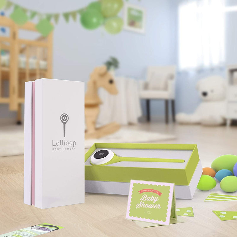 Lollipop Baby Camera with True Crying Detection, Smart Baby Monitor with Camera and Audio with Two Way Talk Back. an Ideal Gift for Baby Shower. Comes with Infrared Night Vision. (Turquoise)