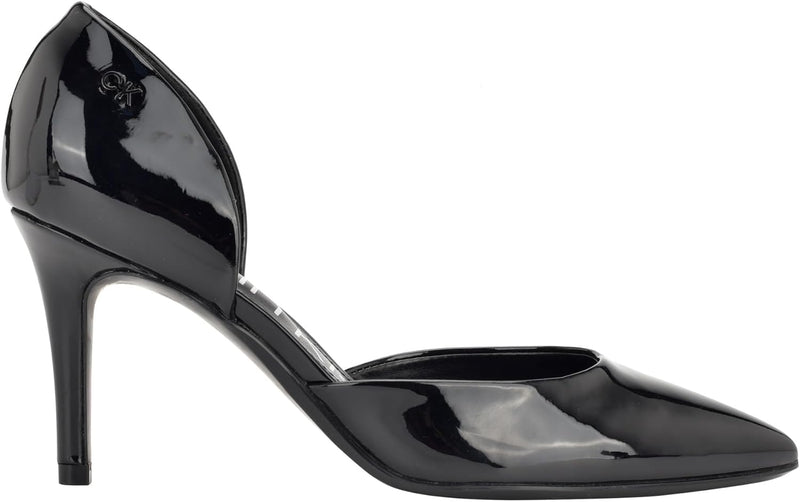 Calvin Klein Women's Gloria Pump, Black Patent 002, 10