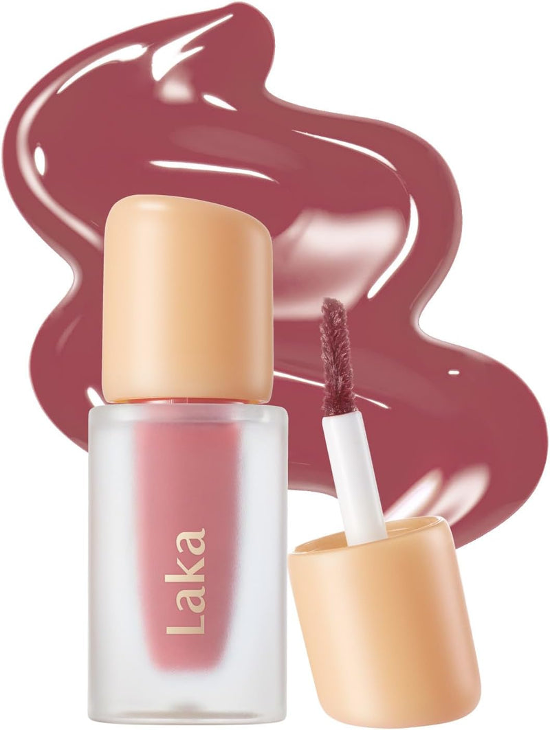 Fruity Glam Lip Tint Mini, 1.9g/0.07oz, Glowing Lip Stain with Wide Color Spectrum, Hydrating & Lightweight Texture, Long-Lasting Bold Stain, Non-Sticky, Vegan, K-Beauty (102 Dewy) - #146 Kaya Dill