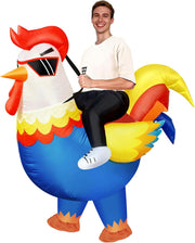 Inflatable Costume, Halloween Costumes Adult Inflatable for Men and Women, Blow up Funny Fancy Dress for Cosplay, Party, Festival, Christmas - Red