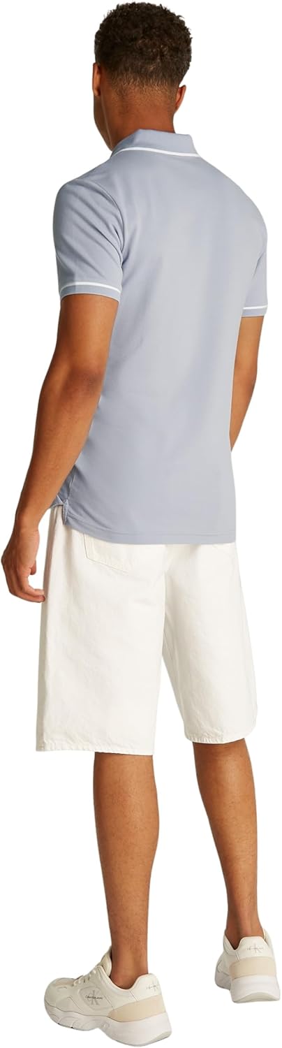 Calvin Klein Mens TIPPING POLO Short-Sleeve Polo Shirts