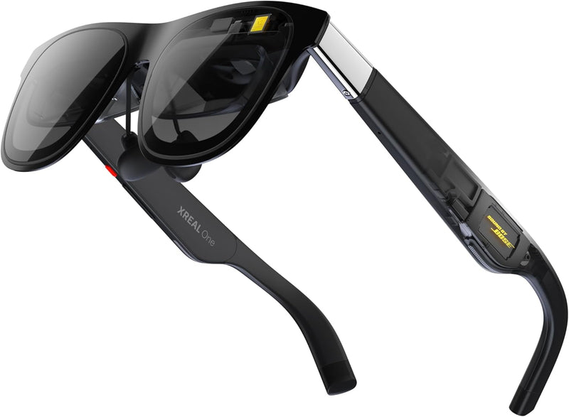 XREAL One AR Glasses with X1 Chip, Native 3 DoF, 147" 50FOV 120Hz HD Display, Renowned Audio, 3 Adjustable Lens Transparency, Compatible with iPhone 16/15, Steam Deck, ROG, Mac, PC, Android & iOS