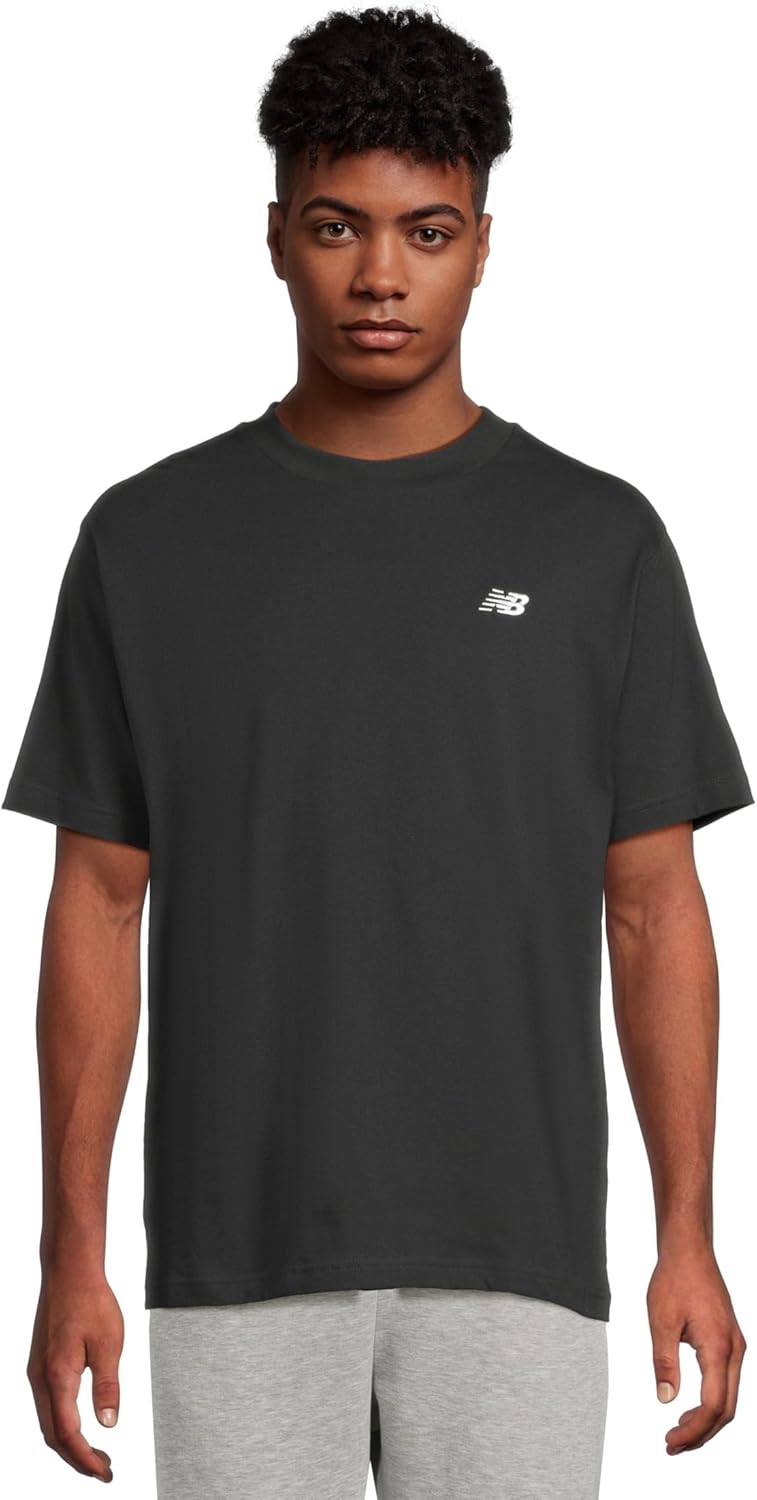 New Balance mens Sport Essentials Cotton T-shirt Shirt - BLACK