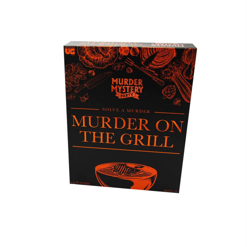 University Games Murder Mystery Party - A Murder on the Grill, Host Your Own Cookout Murder Mystery Dinner for 8 Adult Players, Solve the Case with Crime Scene Clues, 18 Years and Up