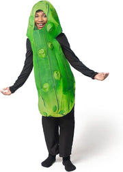 Spooktacular Creations Pickle Costume Kids, Food Themed Fruit Jumpsuit for Child Teens Halloween Dress Up Cosplay Party