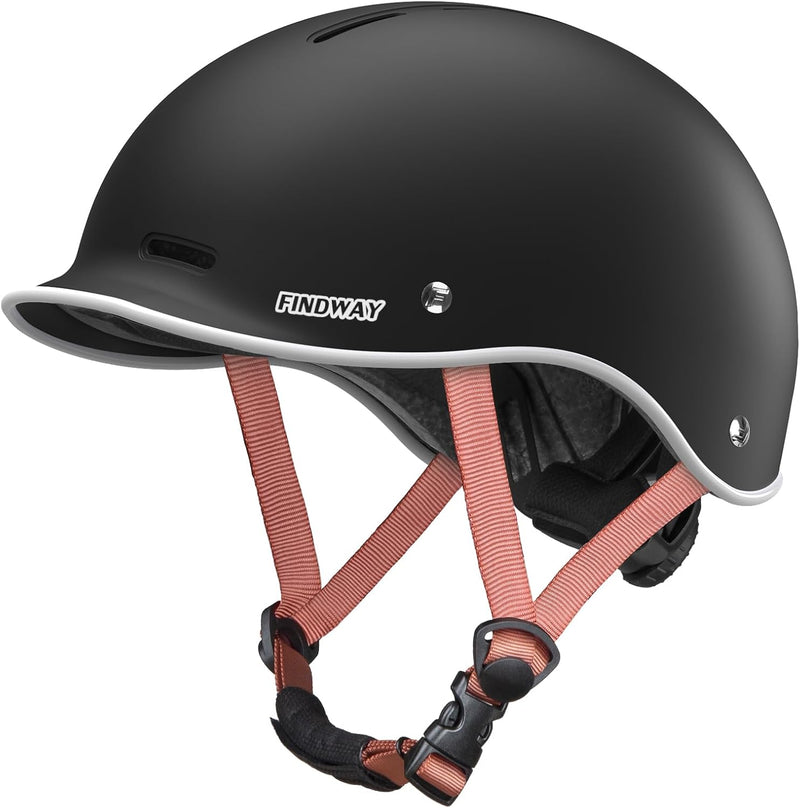 Pro Bike Helmet for Adults,2024 Newest Adjustable Cycling Helmet for Men & Women Safety Certified Bicycle Helmet for Commuting, Road Biking, Skating with Adjustable Dial - Black-White S