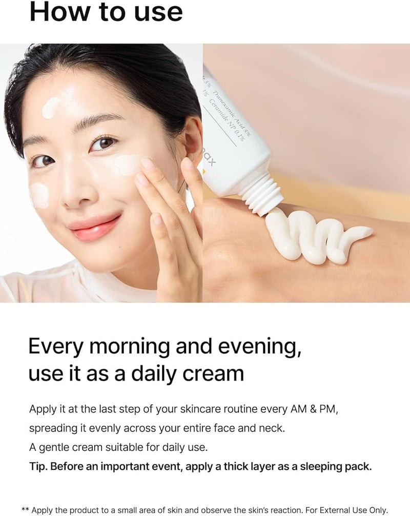 Pore+Dark Spot Brightening Cream with Niacinamide, Tranexamic Acid, TXA Cream, Pore Minimizer, Non-Irritating, Hydrating, For Sensitive Skin, 35ml