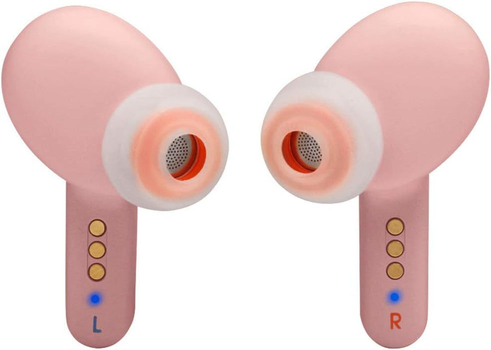 JBL Live Pro+ TWS True Wireless Noise Cancelling Earbuds, Powerful Signature Sound, ANC + Smart Ambient, 28H Battery, Charging, 3-Mics Technology, Dual Connect, Water Resistant - Pink