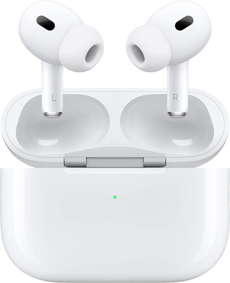Apple AirPods Pro 2 Wireless Earbuds, Bluetooth Headphones, Active Noise Cancellation, Hearing Aid Feature, Transparency, Personalized Spatial Audio, High-Fidelity Sound, H2 Chip, USB-C Charging