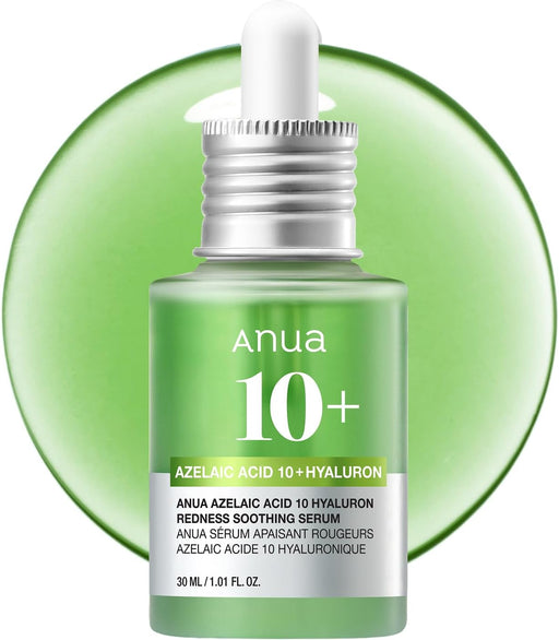 Azelaic Acid 10 Hyaluron Redness Soothing Serum, Facial Serum for Sensitive skin, Hyaluronic Acid, Niacinamide, Spot Care, Natural Color, Vegan, Korean Skincare (30ml/ 1.01 fl oz.)