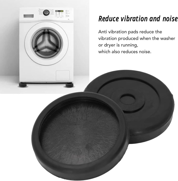 4 Pcs Washing Machine Foot Pad, Washer Anti Vibration Pads Antislip Rubber Washing Machine Feet Mats for Washer Dryer
