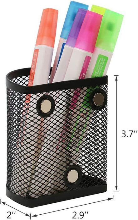 sddjqy Magnetic Pencil Holder - Locker Accessories, Magnetic Pen Holder for Refrigerator for Home School and Office, Black