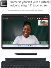 Microsoft Surface Pro 9 with 2880 X 1920 (267 PPI) PixelSense Display, Intel Core i7-1255U, Integrated graphics, 16GB RAM, 1TB SSD, Windows 11, Platinum - [QKI-00008] Device Only - Silver