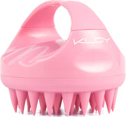 KLOY Hair Scalp Massager Shampoo Brush with Soft Silicone Bristles- Red - Pink