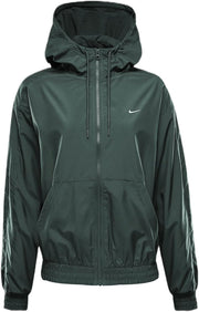 Women's Sportswear Classic Wovens Wide Hooded Jacket with UV Protection for Women Hooded Jacket - VINTAGEGREEN(WHITE)