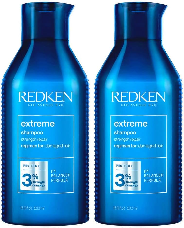 Extreme Shampoo Strengthen & Repair Damaged Hair For Damaged Hair Infused With Proteins 300ml - 500 ml (2er Pack)
