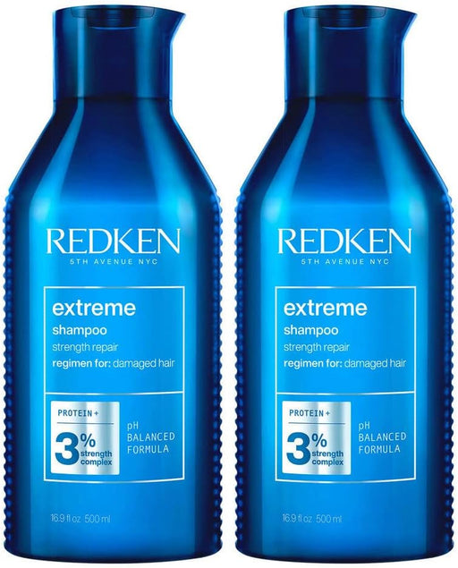Extreme Shampoo Strengthen & Repair Damaged Hair For Damaged Hair Infused With Proteins 300ml - 500 ml (2er Pack)
