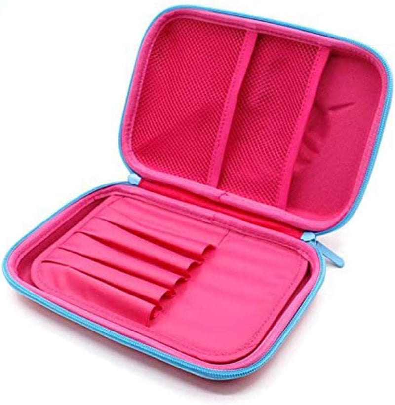 Unicorn Pencil Case with Compartments - Shockproof EVA Hard Shell Multiple Pen Slots Mesh Pockets Large Capacity Organizer for School & Travel 8.7"
