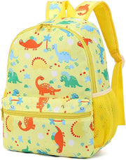 Kids Preschool Toddler Backpack Children Lightweight Cute Cartoon Travel Rucksack Backpack For Boys Girls - Dinosaur Yellow