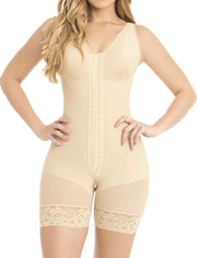 Womens Fajas Colombianas Moldeadoras Full Body Shaper Tummy Control Seamless Butt Lifting Comfortable Wear Full Body Shapewear for Women S-3XL - Apricot