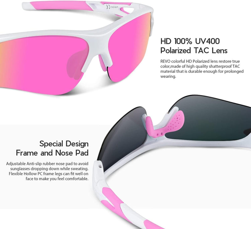 Polarized Sports Sunglasses for Men Women Youth Baseball Fishing Cycling Running Golf Motorcycle Tac Glasses UV400