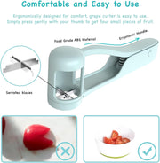 Grape Cutter, Strawberry Cutter, Slicer Tomato Cutter, Small Fruit Quarter Cutter, kitchen Gadgets for Vegetable Fruit Salad, Cake Decoration