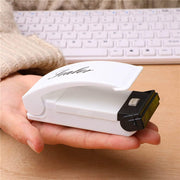 KASTWAVE Portable Mini Handheld Sealing Household Machine, Bag Sealer Mini Heat Seal for Food Storage, Handheld Kitchen Gadgets Sealing Resealer for Chip Bags, Plastic Bags, Snack Bags (1Pcs)
