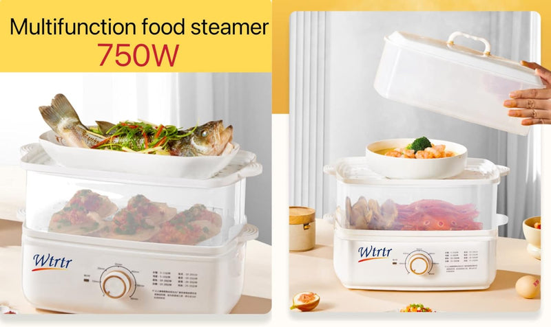 Wtrtr Egg Boiler,Multifunctional electric steamer,Egg Steamer Maker, Egg Cooker,Food Steamer