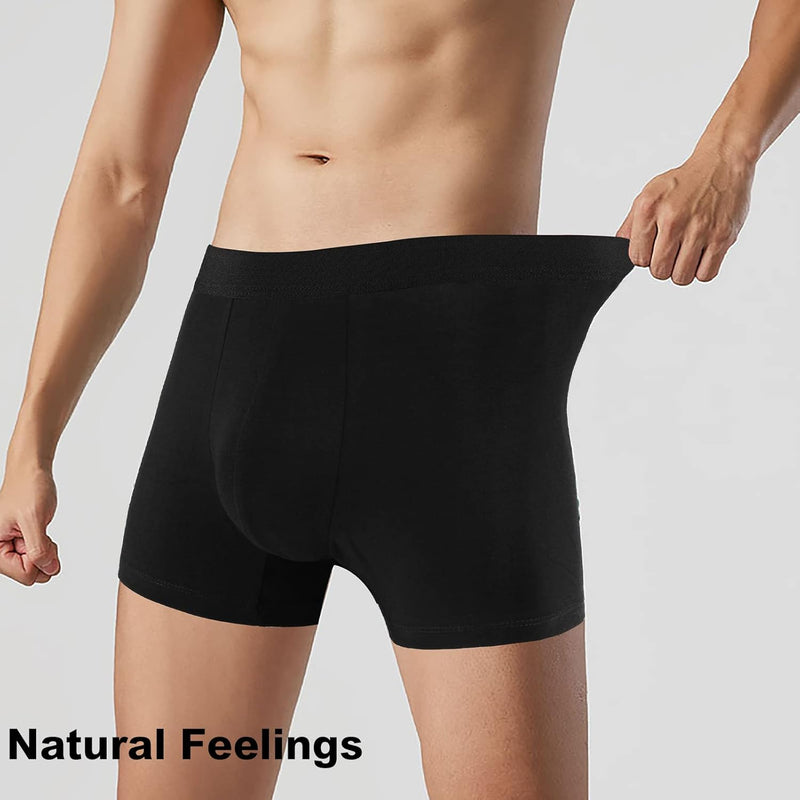 Natural Feelings Mens Boxer Shorts Soft Cotton Men Pack Breathable Mens Underwear Boxer Briefs