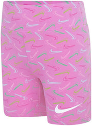 NKG SWOOSH LOGO BIKE SHORTS for Unisex Kids PLAYFUL PINK 6