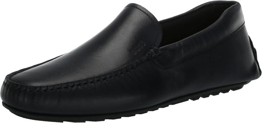 Smooth Leather Slip on Drivers mens Loafer - Night Navy