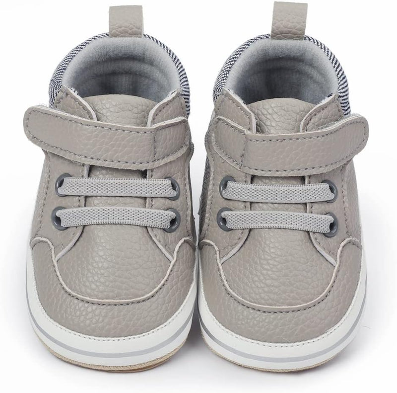 E-FAK Baby Shoes Boys Girls Infant Sneakers Non-Slip Rubber Sole Toddler Crib First Walker Shoes