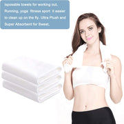 BPA Disposable Bath Towelswhite Disposable Guest Towels for Bathroom50 Counthealth and Safety spa and Salon Quality Softness Hair Face Body Usetowels for Bathroom Large Size:25.6IN11.8IN