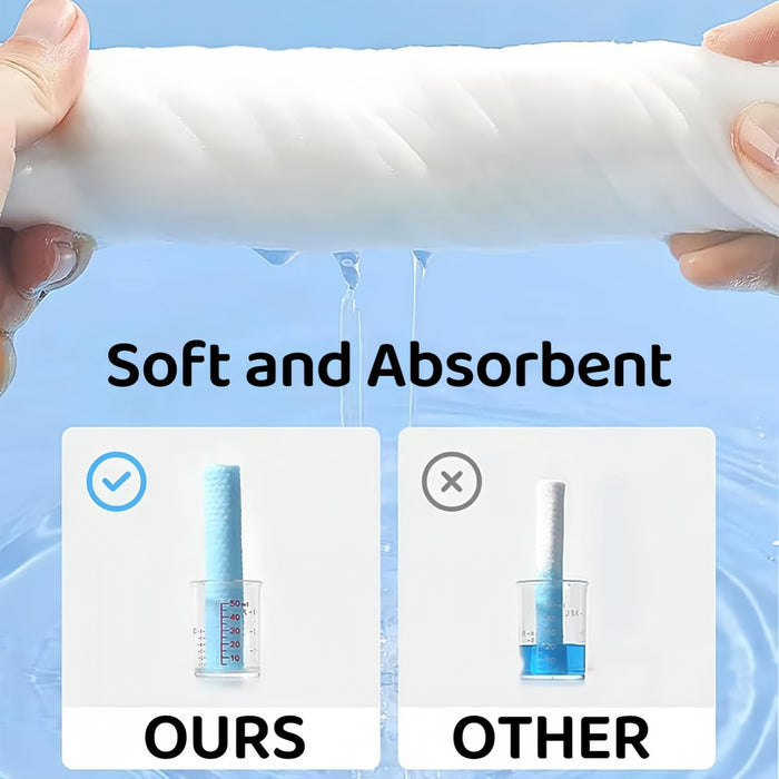 3 Packs Disposable Face Towel ，Lint-Free Biodegradable Clean Towels, Soft Dry Wipe Facial Tissue,for Cleaning Face Makeup Removing Travel