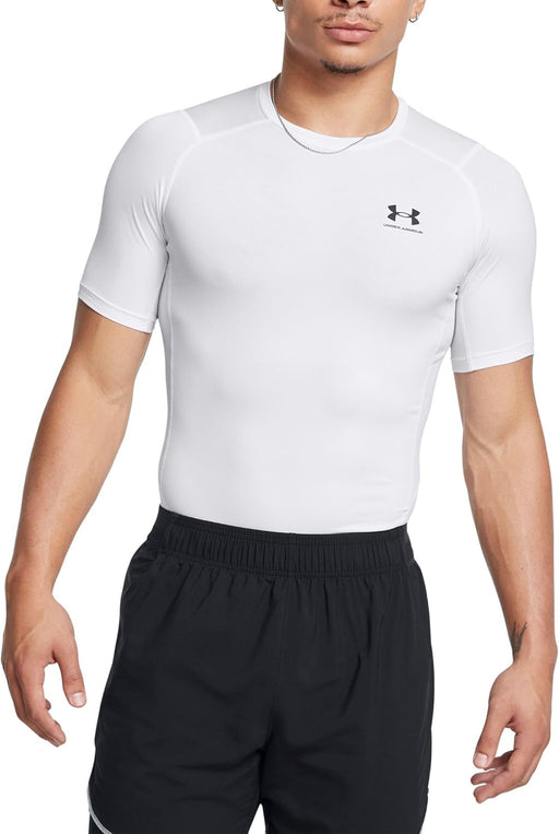 mens HEATGEAR ARMOUR Top - Short sleeve (pack of 1) - White