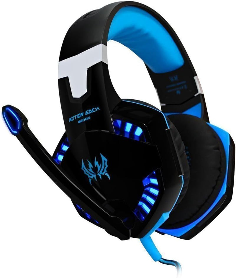 Cosmic Byte KOTION G2000 Gaming Headphone Headset Stereo Bass Over-ear Headband Mic PC Blue