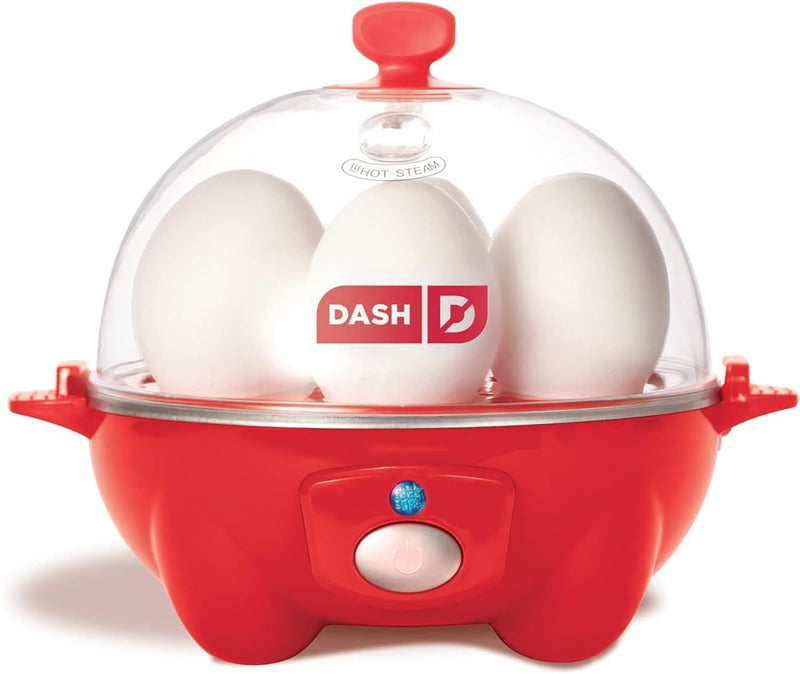 Dash Rapid Egg Cooker: 6 Egg Capacity Electric Egg Cooker for Hard Boiled Eggs, Poached Eggs, Scrambled Eggs, or Omelets with Auto Shut Off Feature, Black, 2 years warranty