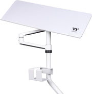 Thermaltake Keyboard & Mouse Tray: Compatible With Thermaltake GR500 & GF500 Simulator Cockpit, Adjustable Height & Rotation, Integrated Cup Holder, Cable Management Space - Black - keyboard & mouse tray Snow