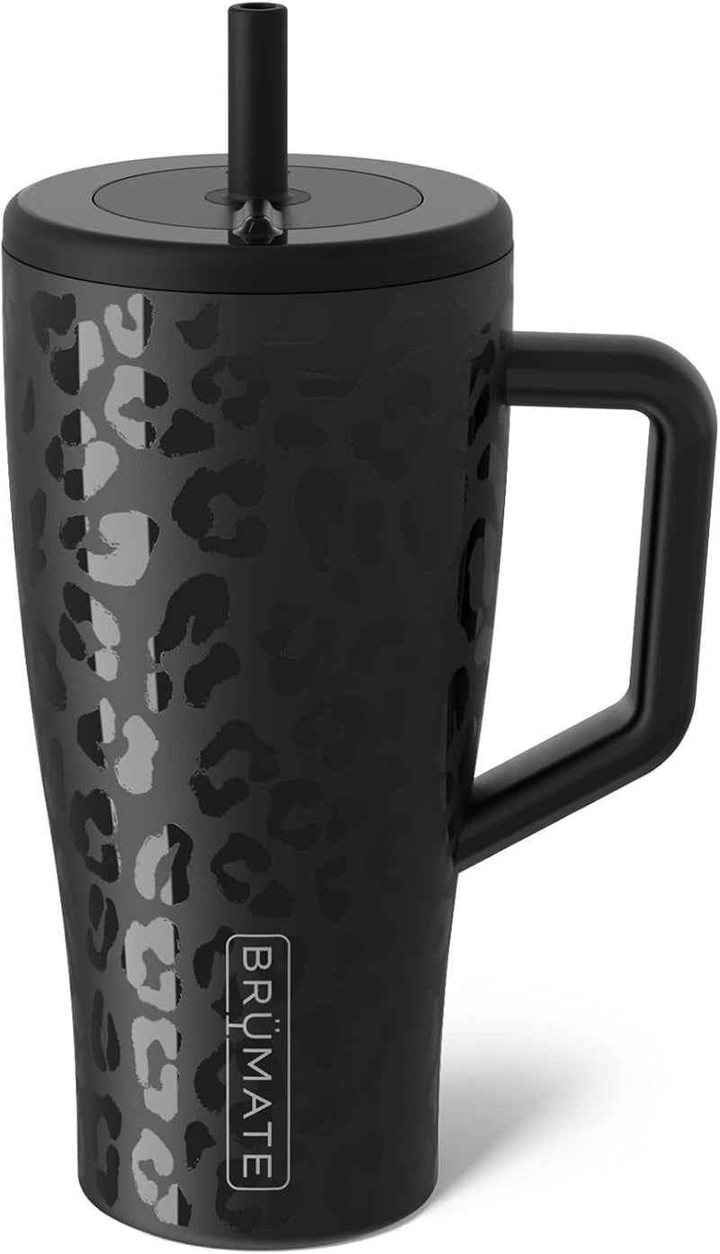 BrüMate Era 40 oz Tumbler with Handle and Straw | 100% Leakproof Insulated Tumbler with Lid and Straw | Made of Stainless Steel | Cup Holder Friendly Base | 40oz (Dune)