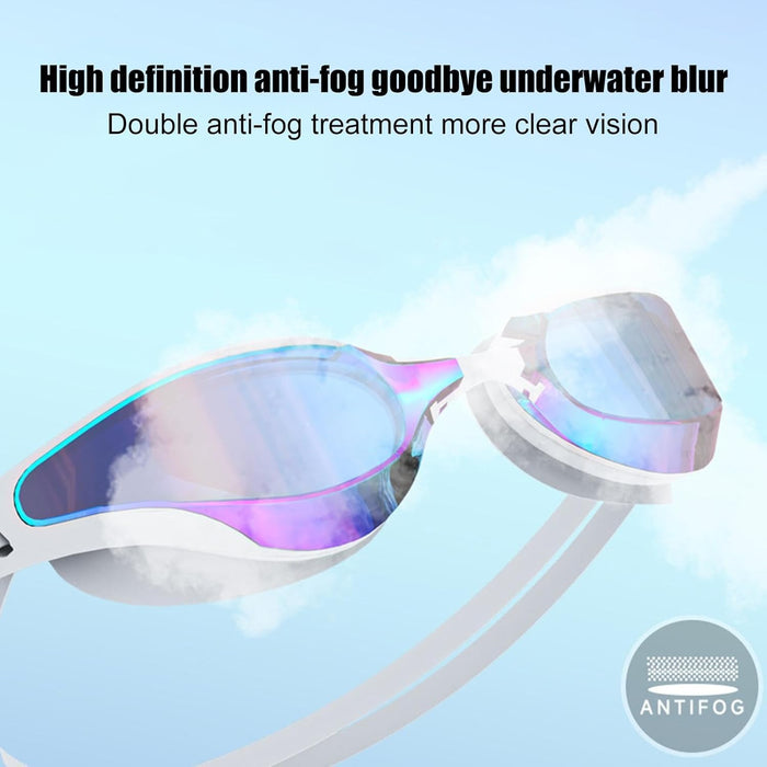 KASTWAVE Swimming Goggles, Anti-Fog, Anti-UV, No Leakage, HD Waterproof, Professional Swim Goggles, for Women Men Adult Youth