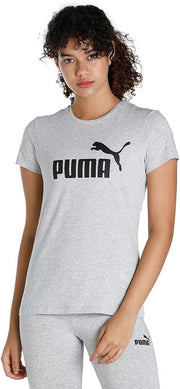 womens ESS Logo Tee Tee (pack of 1) - Light Gray Heather